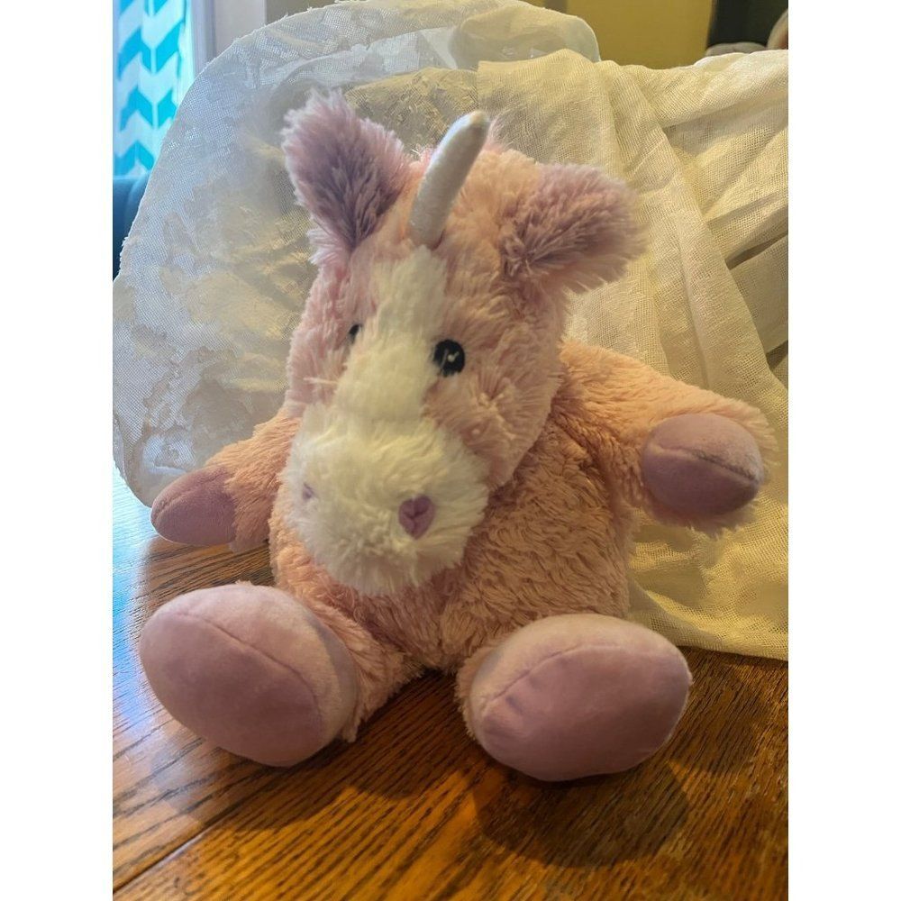 Warmies pink unicorn warming plush stuffed animal